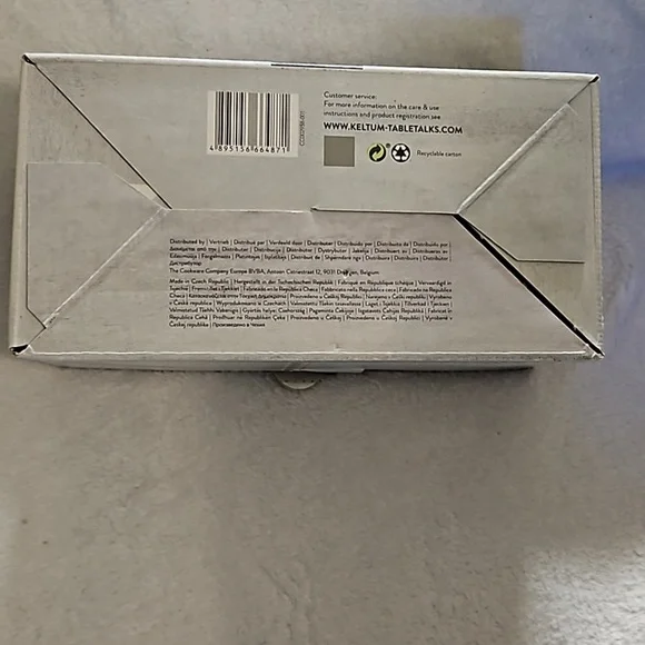 Keltum Table Talks Water Crystalline Glass 2-Piece Set Lead Free Dishwasher Safe - Picture 6 of 15